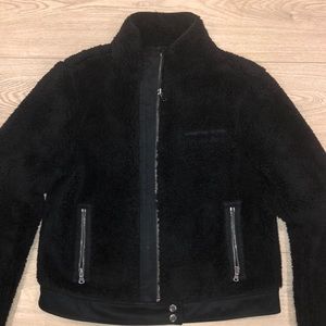 LOFT Faux fur bomber style jacket